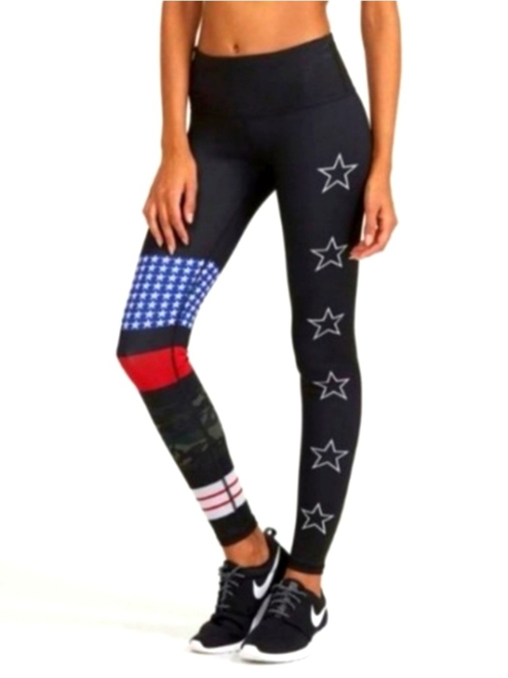 Noli Rebel Stars and Stripes Camo Legging Size Small